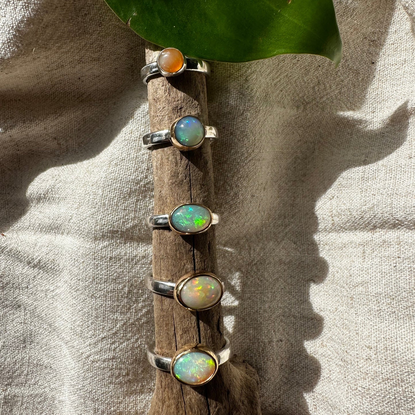 Mixed Metal Ethiopian Opal Ring No. 3 (Size 8)