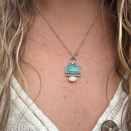 Royston + Opal Drop Pendant Necklace