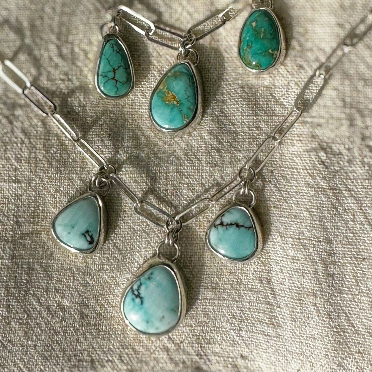 Lone Mountain Turquoise Drop Necklace