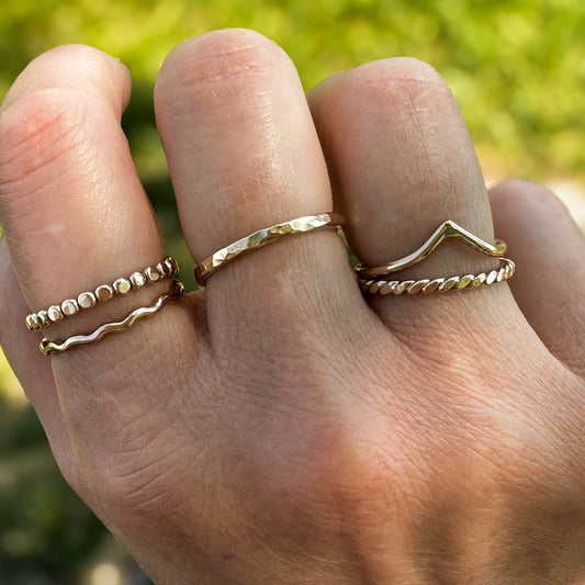 Tiny Dots Stacking Ring