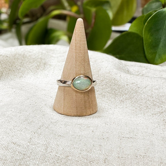 Mixed Metal Ethiopian Opal Ring No. 2 (Size 6.5)
