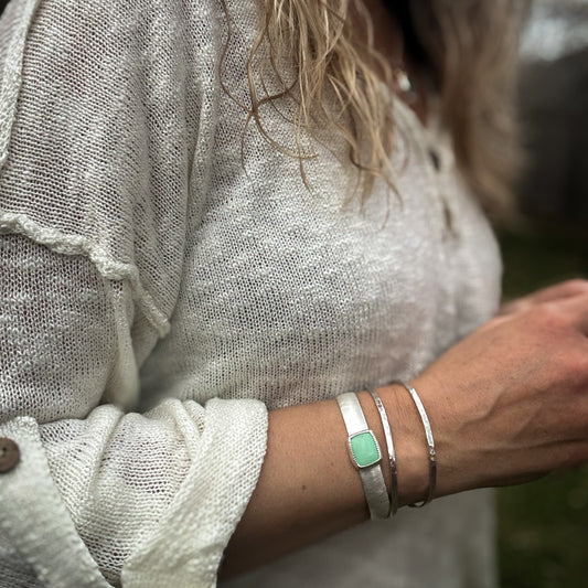 Variscite Wide Cuff Bracelet