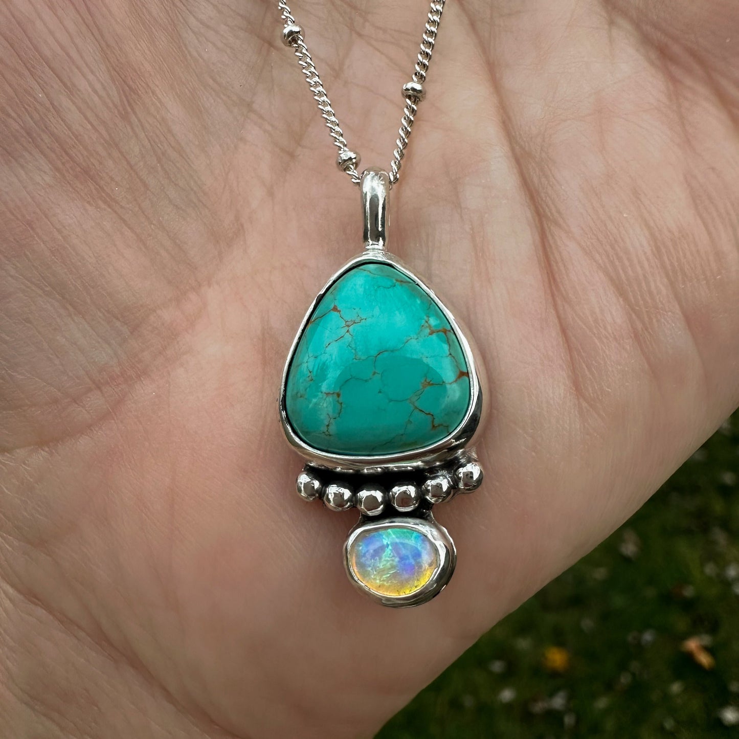 Royston + Opal Drop Pendant Necklace