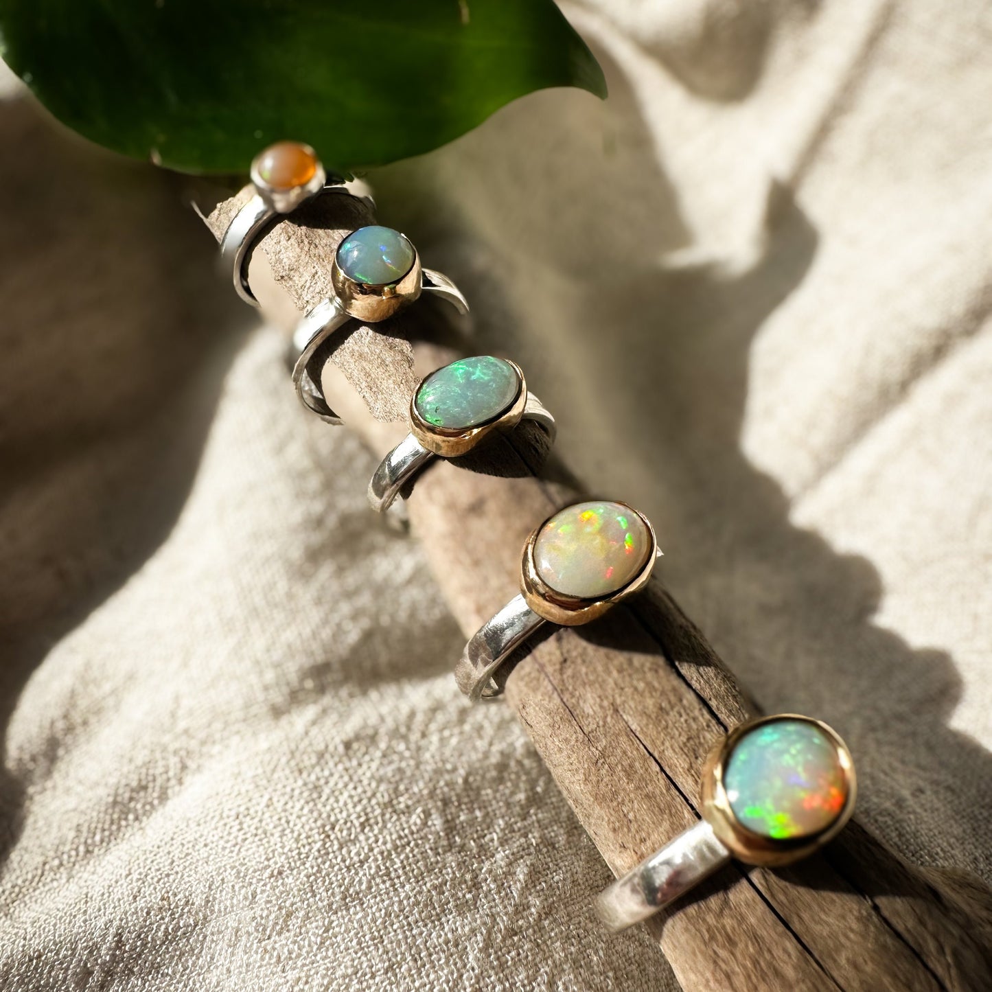 Mixed Metal Ethiopian Opal Ring No. 2 (Size 6.5)