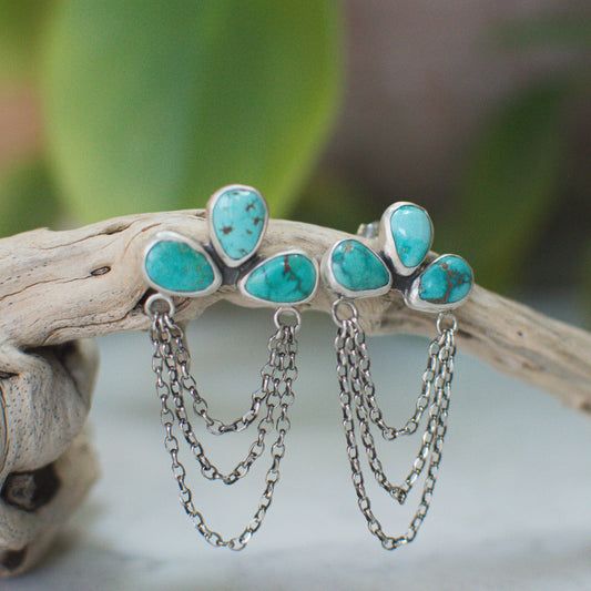 Carico Lake Turquoise Cascade Earrings