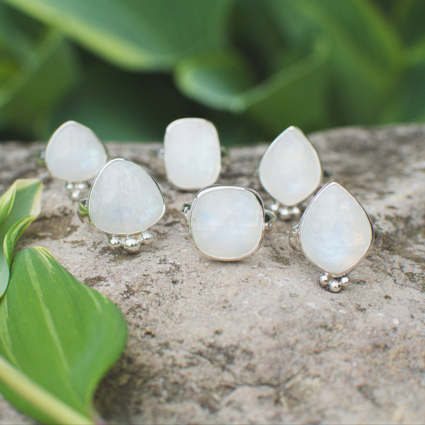 Rainbow Moonstone Ring (Size 7.5)