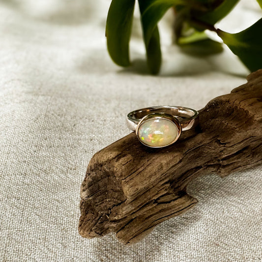 Mixed Metal Ethiopian Opal Ring No. 3 (Size 8)