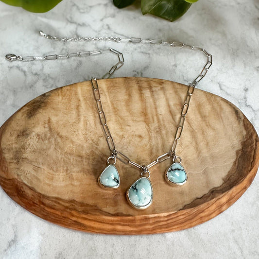 Lone Mountain Turquoise Drop Necklace