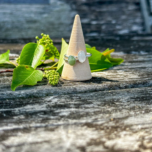 Olive Jade Stacking Ring