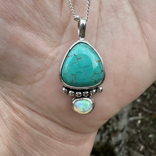 Royston + Opal Drop Pendant Necklace