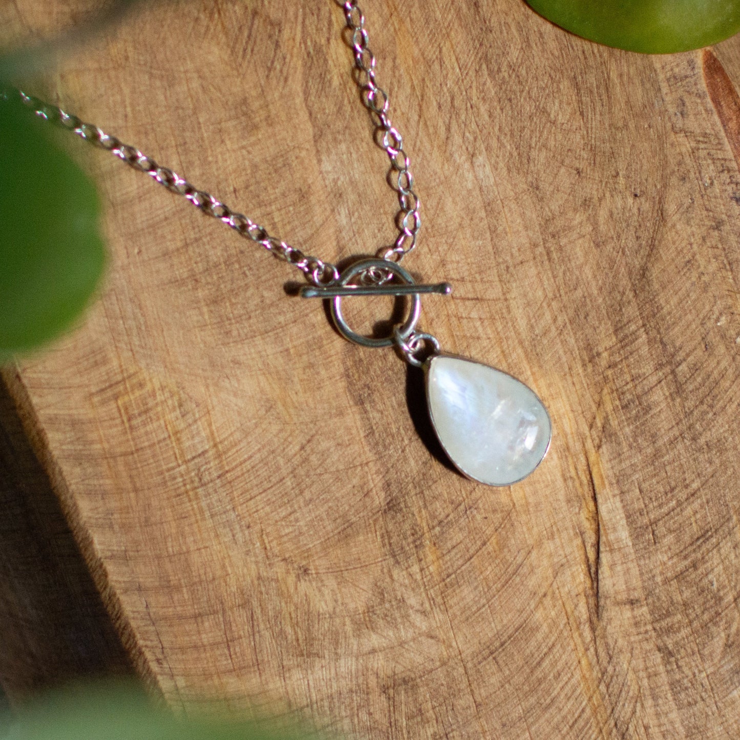 Moonstone Toggle Necklace