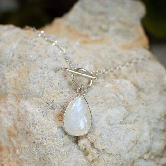 Moonstone Toggle Necklace