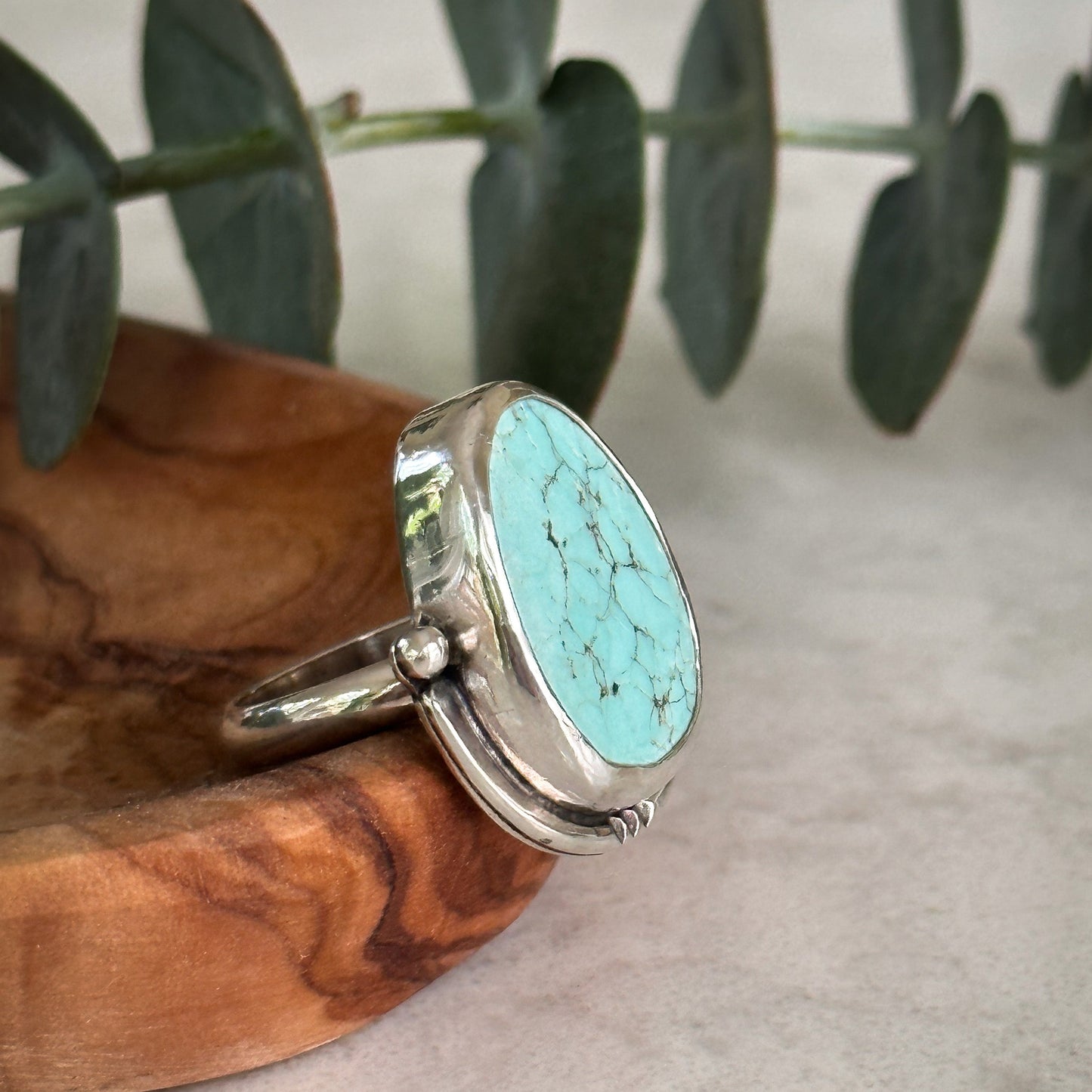 Sterling Silver Turquoise Ring | Size 6.25