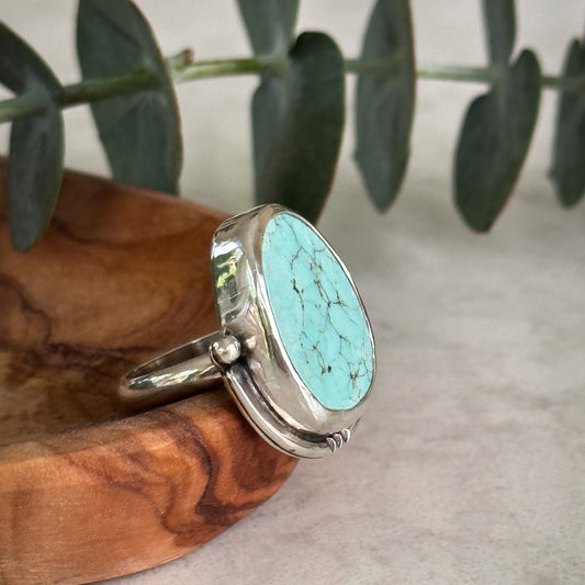 Sterling Silver Turquoise Ring | Size 6.25