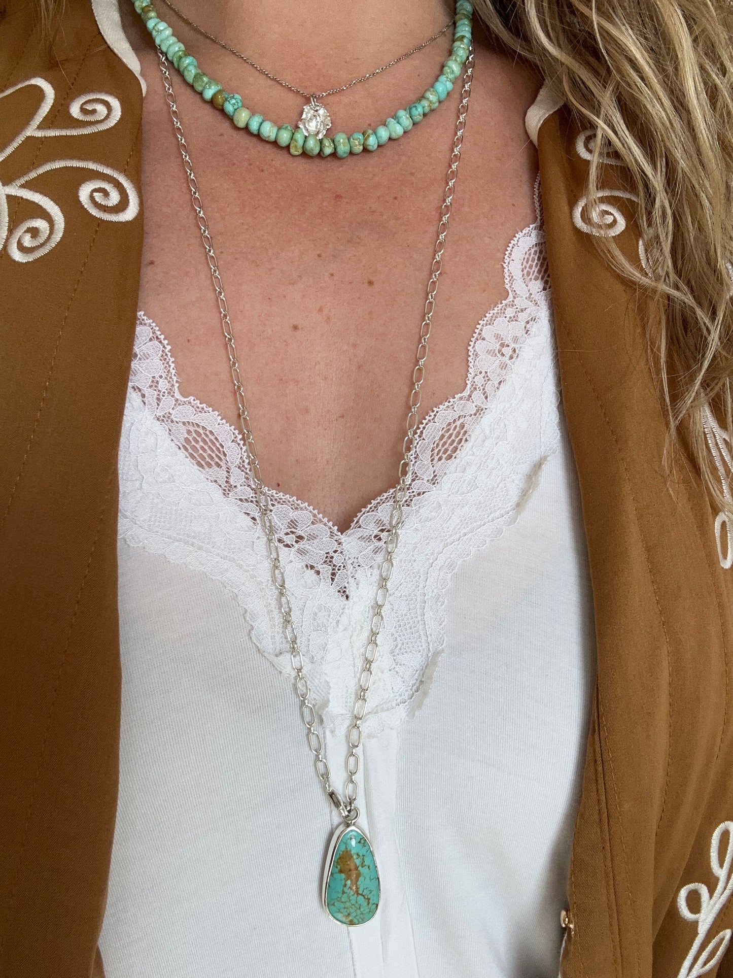 Kingman Turquoise Adjustable Necklace