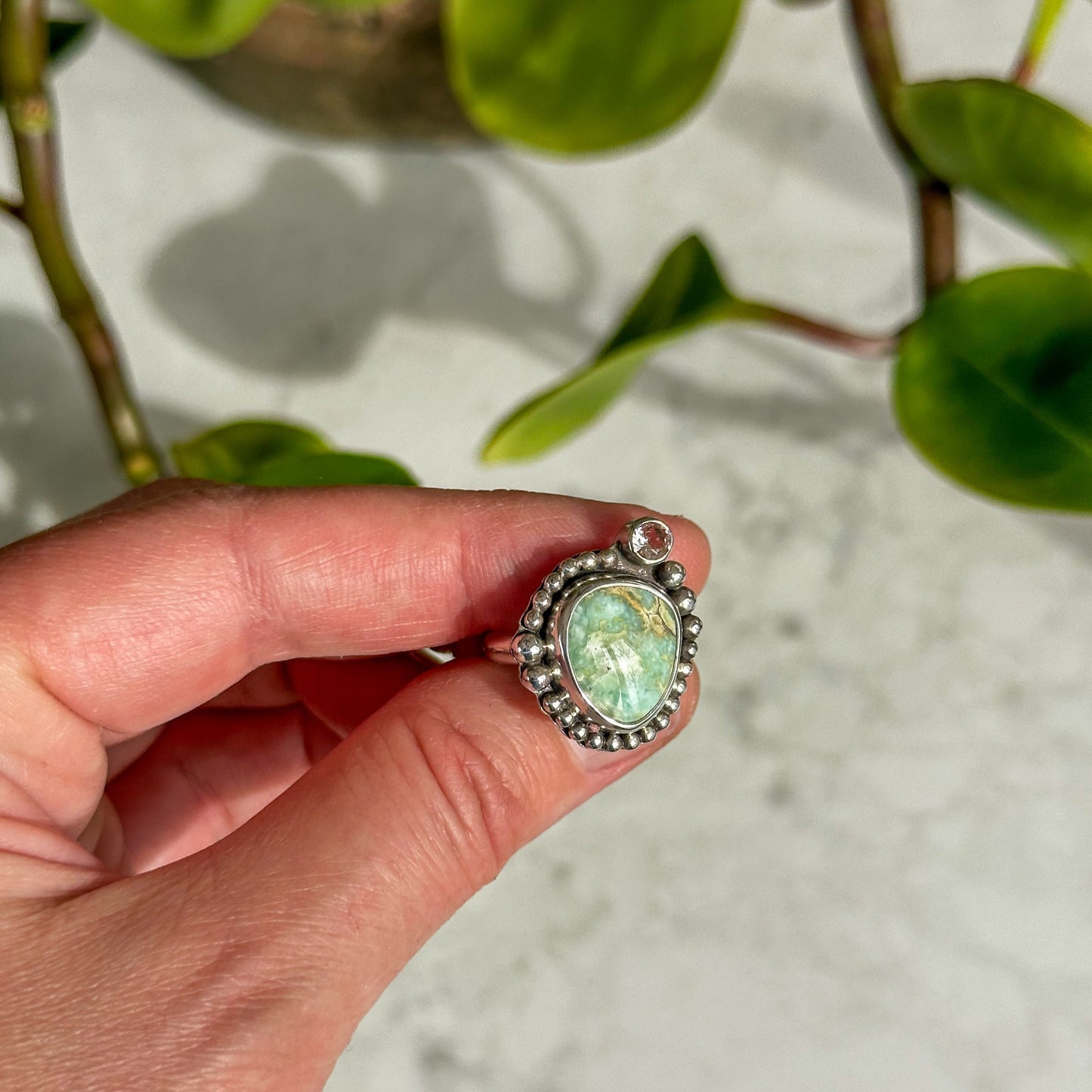 Damale and Morganite Ring | Size 6.25