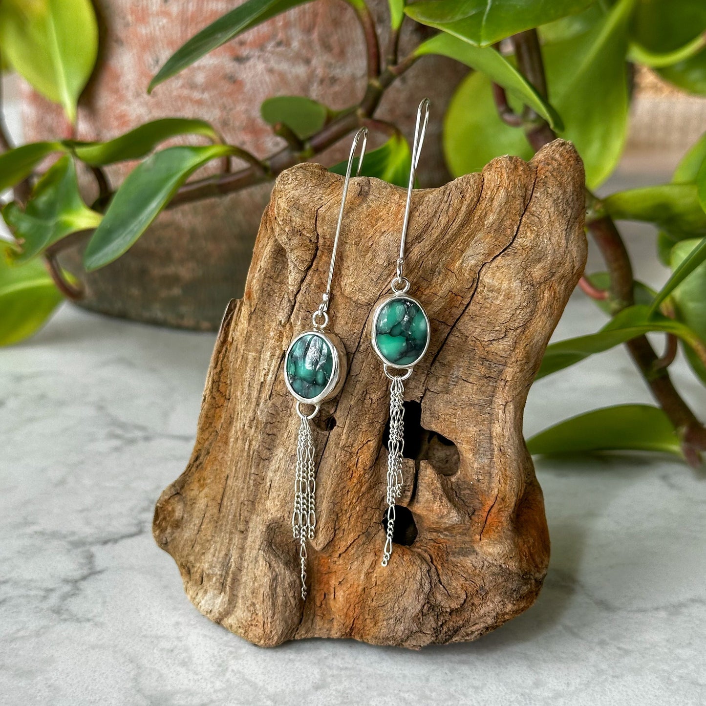 Blackbridge Variscite Drop Fringe Earrings