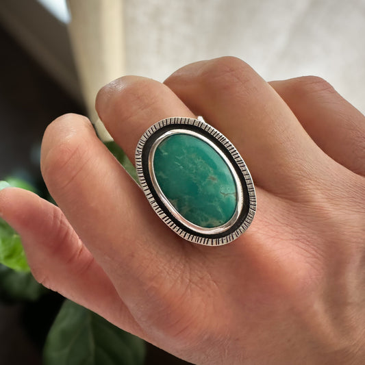 Open Sky Turquoise Ring (size 9.25)