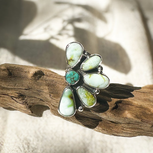 Palomino Turquoise Wild Flora Ring (Size 7.25)