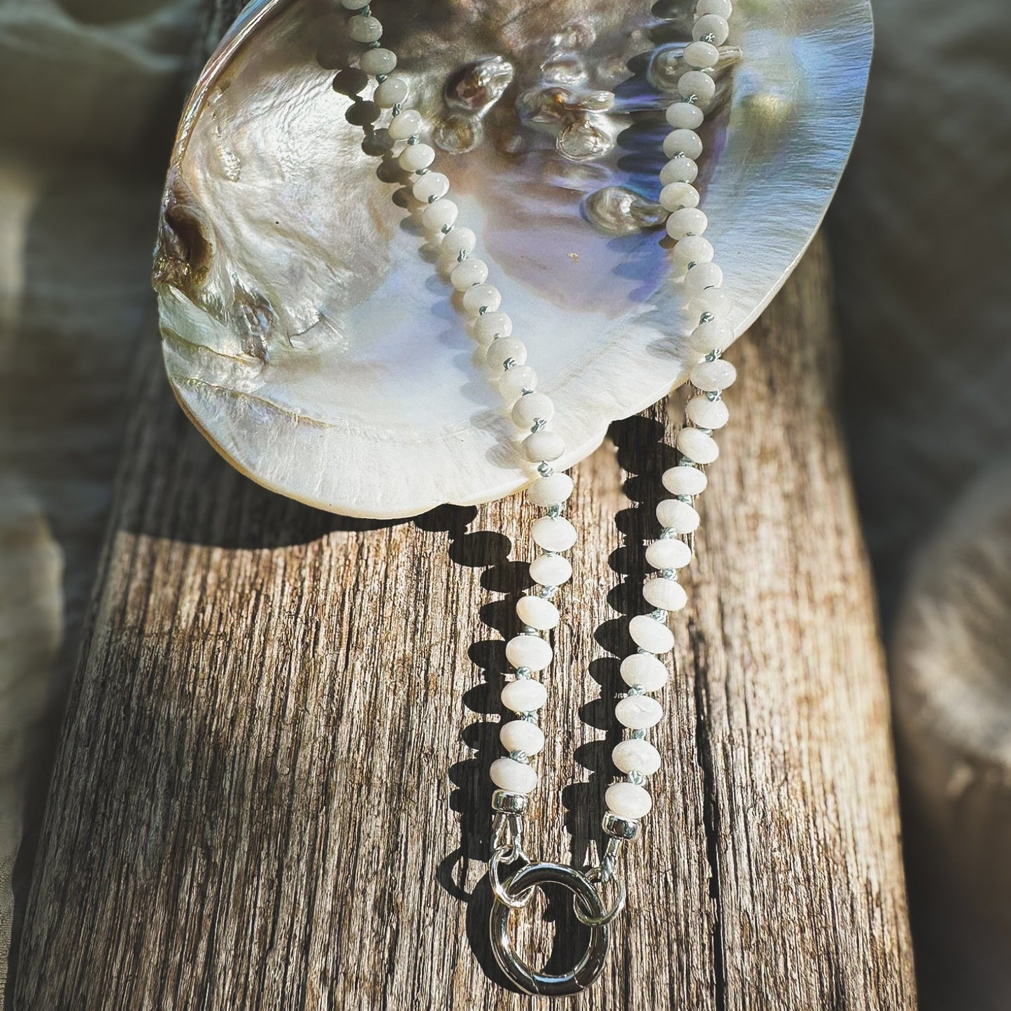 Mother of Pearl Bead Necklace