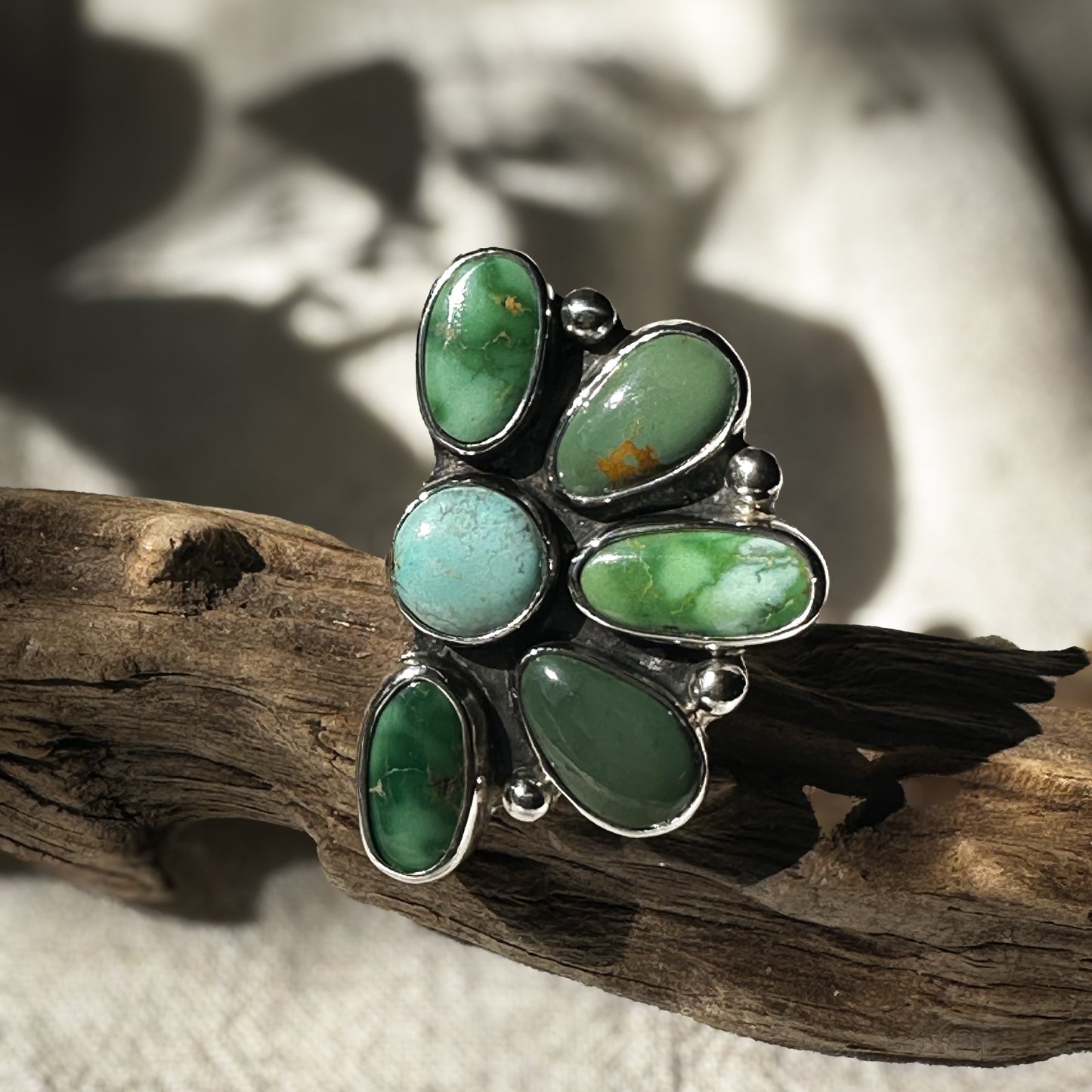 Turquoise Wild Flora Ring (Size 6.5)