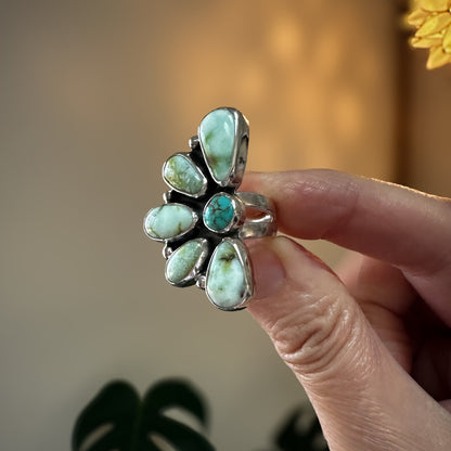 Palomino Turquoise Wild Flora Ring (Size 7.25)