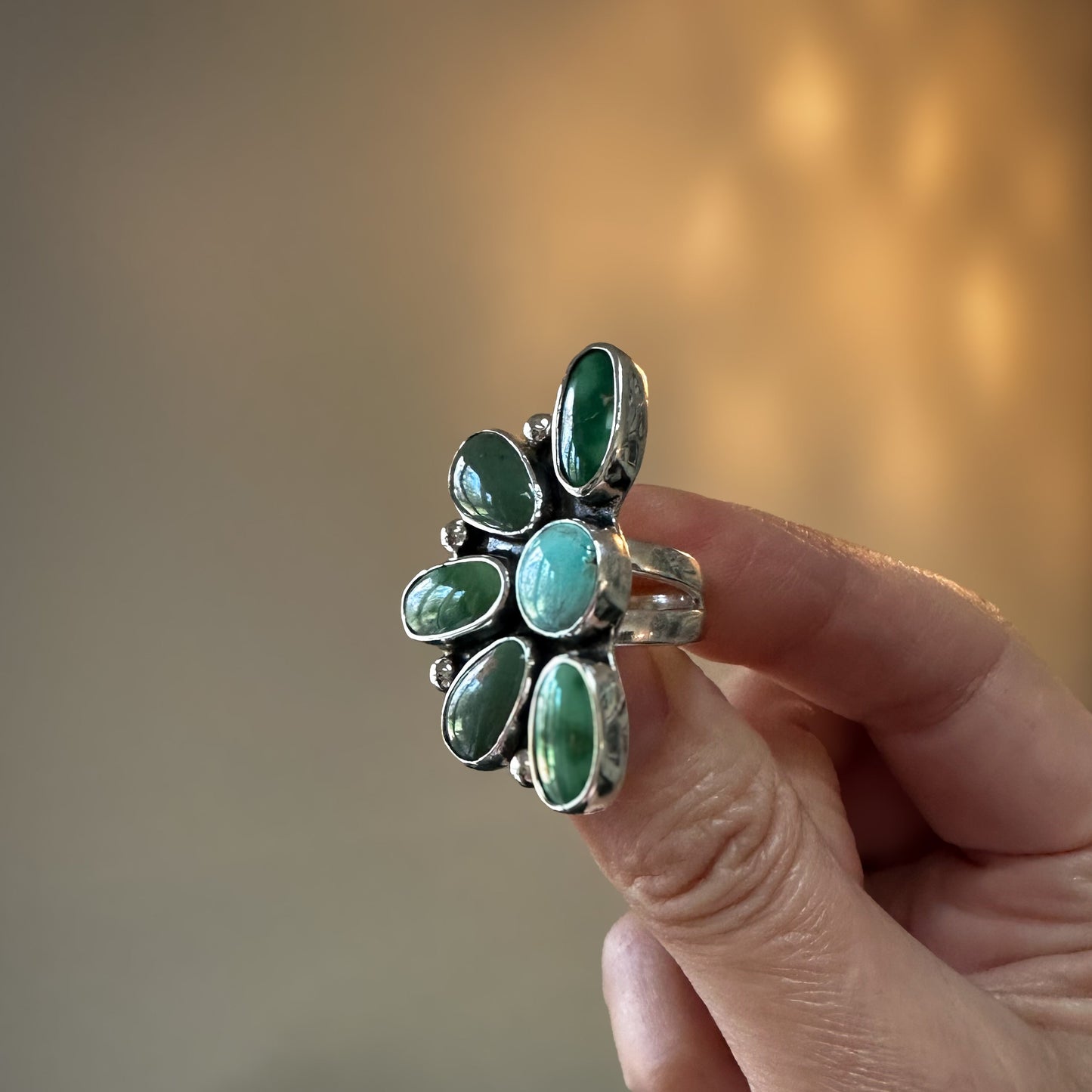 Turquoise Wild Flora Ring (Size 6.5)