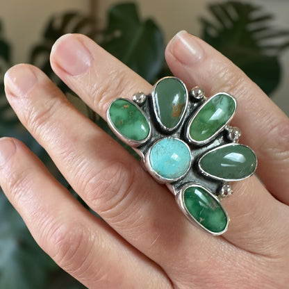 Turquoise Wild Flora Ring (Size 6.5)