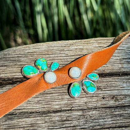 Sonoran Mountain Turquoise and Opal Ear Jackets