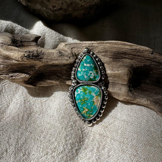 Sonoran Turquoise Tidepool Ring ~ Finish To Size