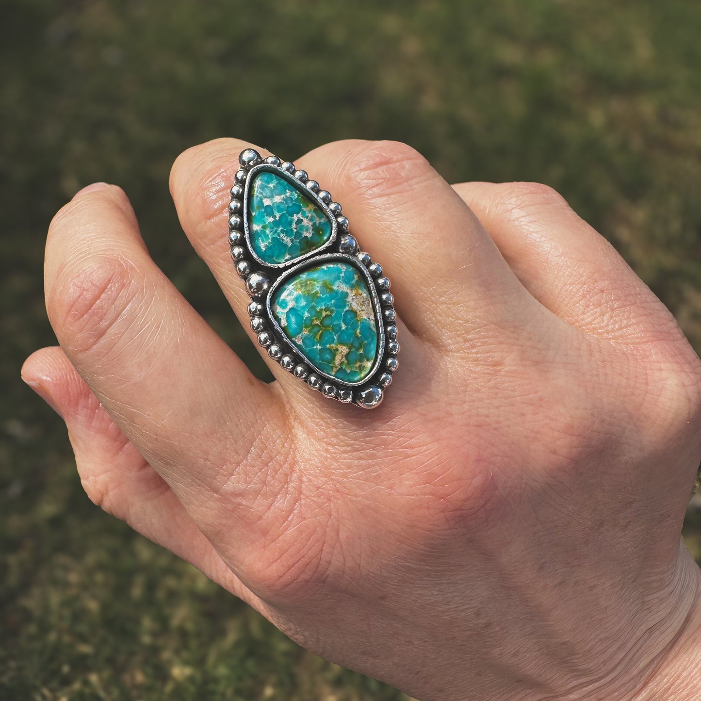 Sonoran Turquoise Tidepool Ring ~ Finish To Size