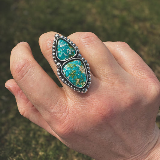 Sonoran Turquoise Tidepool Ring ~ Finish To Size