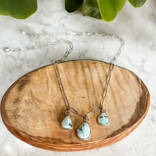 Lone Mountain Turquoise Drop Necklace