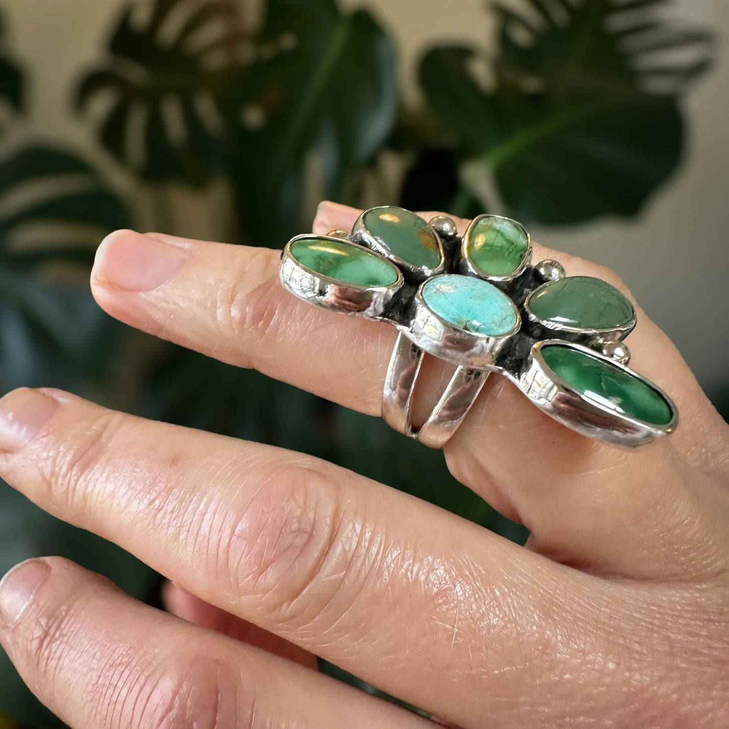 Turquoise Wild Flora Ring (Size 6.5)