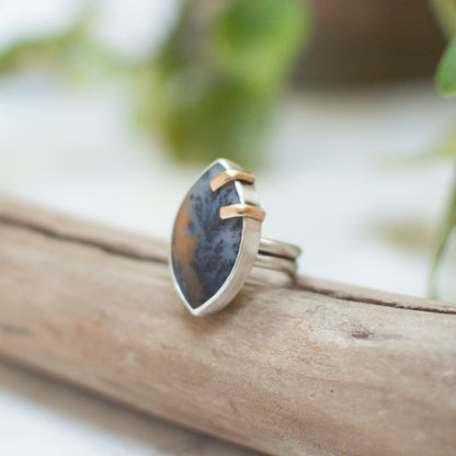 Mixed Metal Prong Ring No. 2 (Sz 9.25)