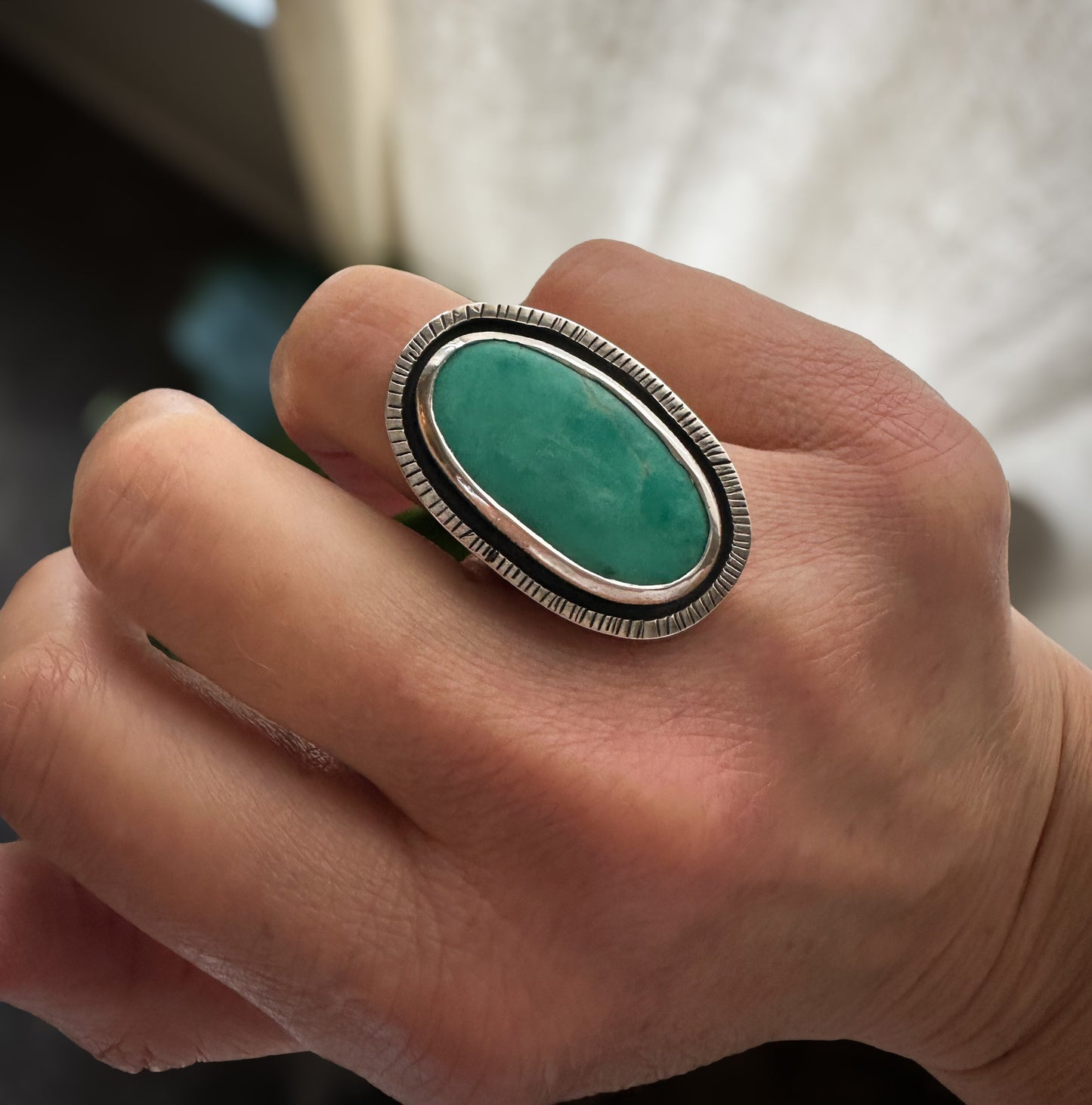 Open Sky Turquoise Ring (size 8.5)