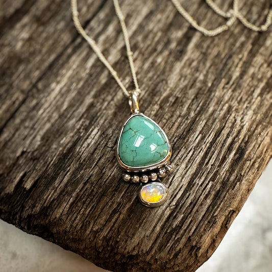 Royston + Opal Drop Pendant Necklace