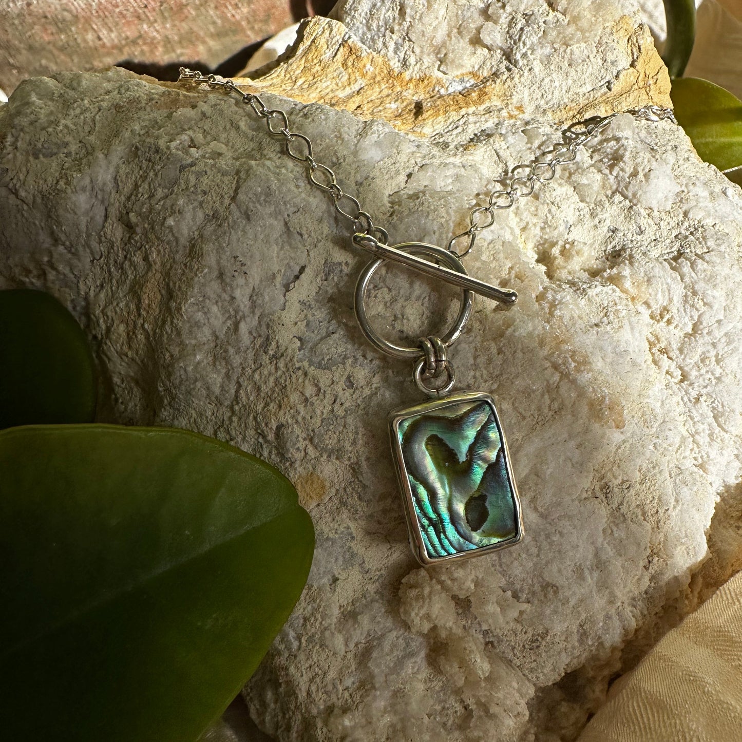 Abalone Toggle Necklace