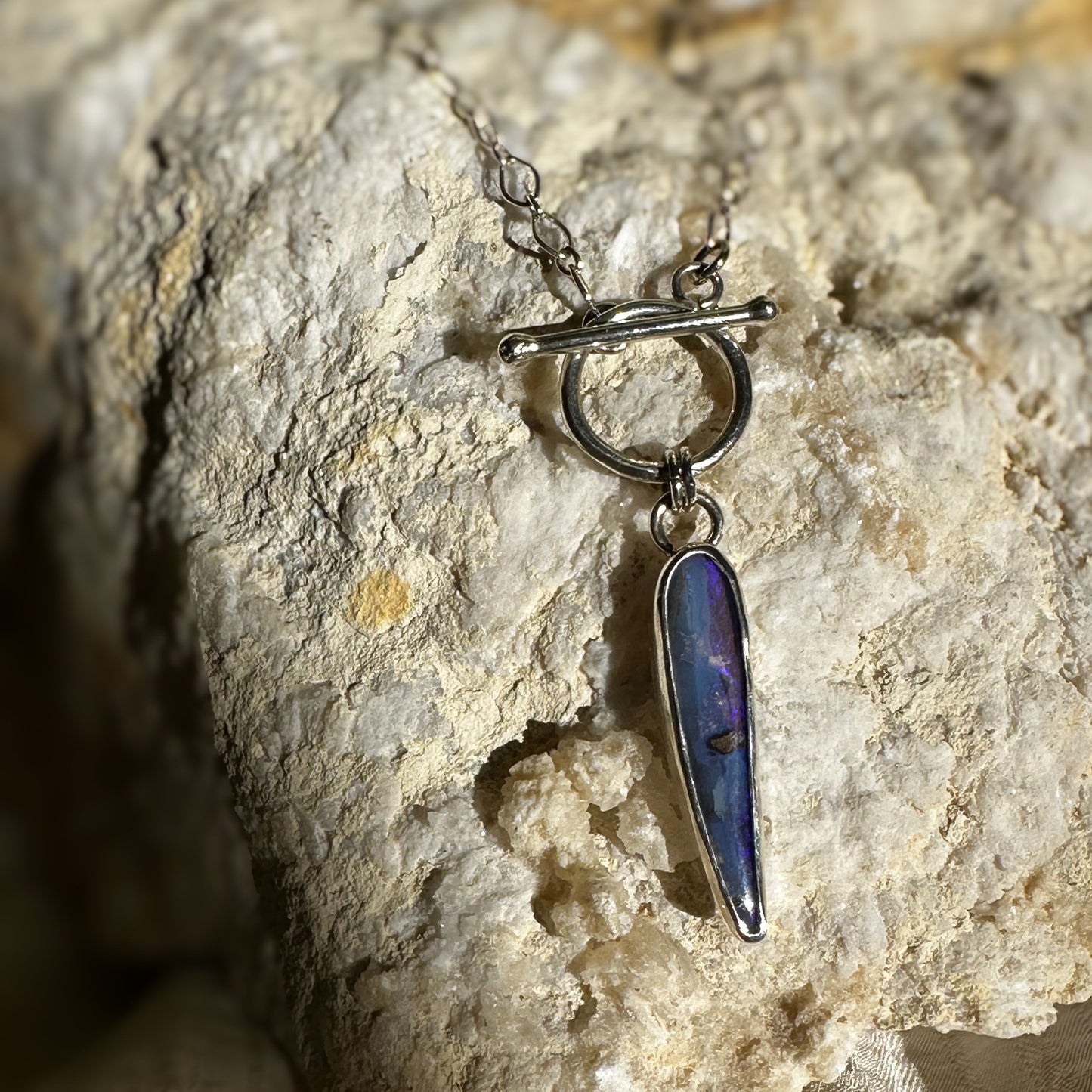 Spike OpalToggle Necklace