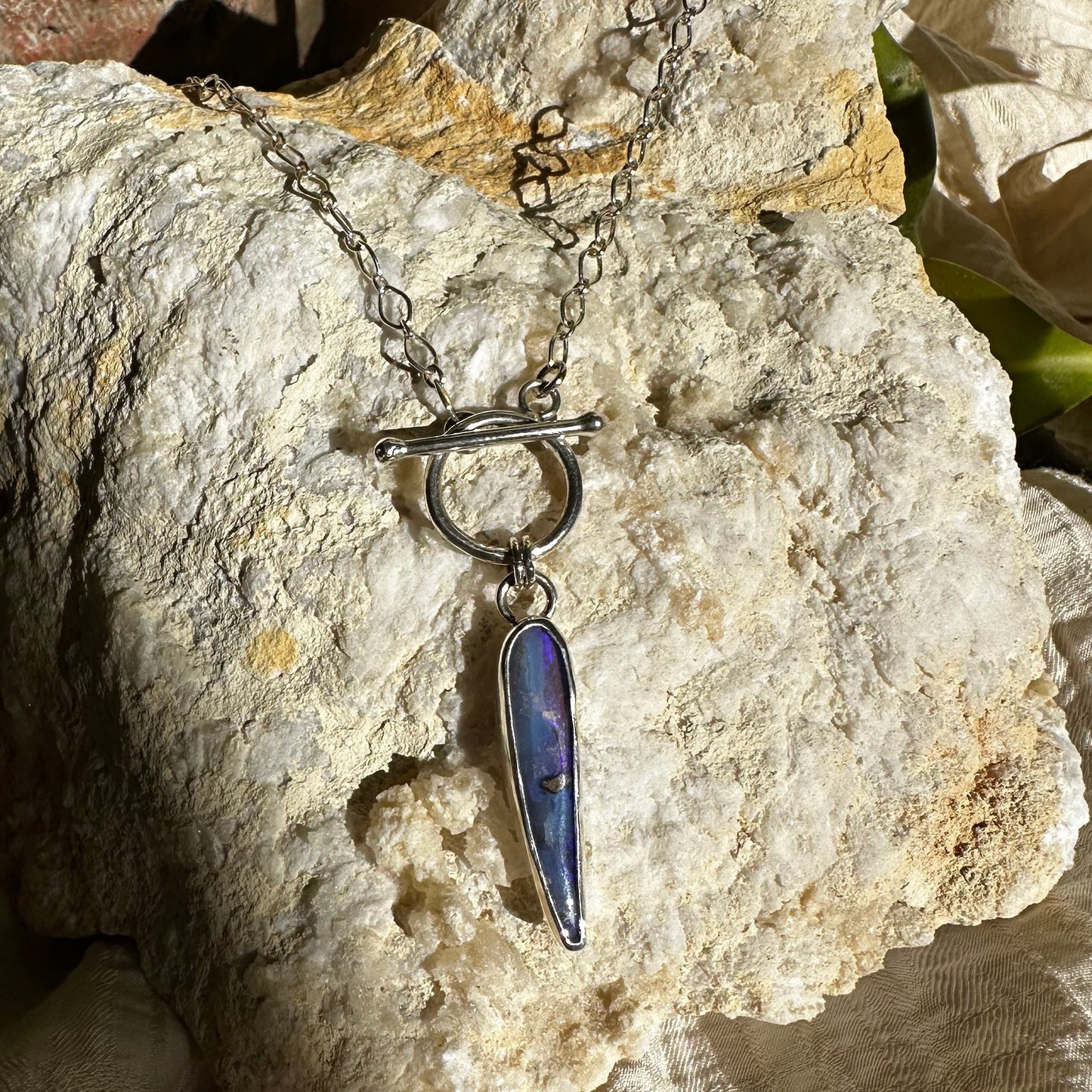 Spike OpalToggle Necklace