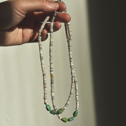 Australian Opal and Turquoise Necklace