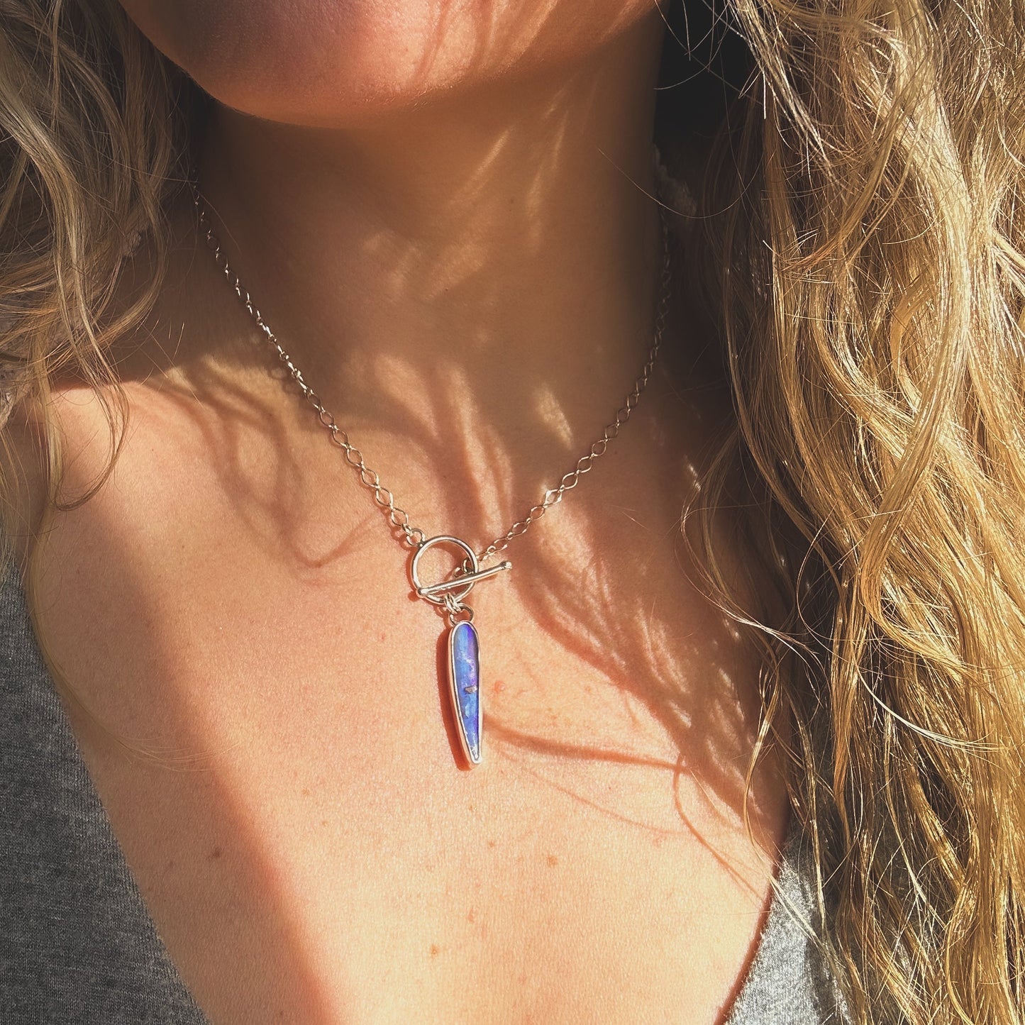 Spike OpalToggle Necklace
