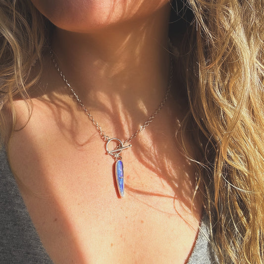 Spike OpalToggle Necklace