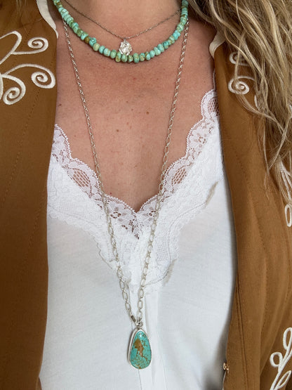 Kingman Turquoise Adjustable Necklace