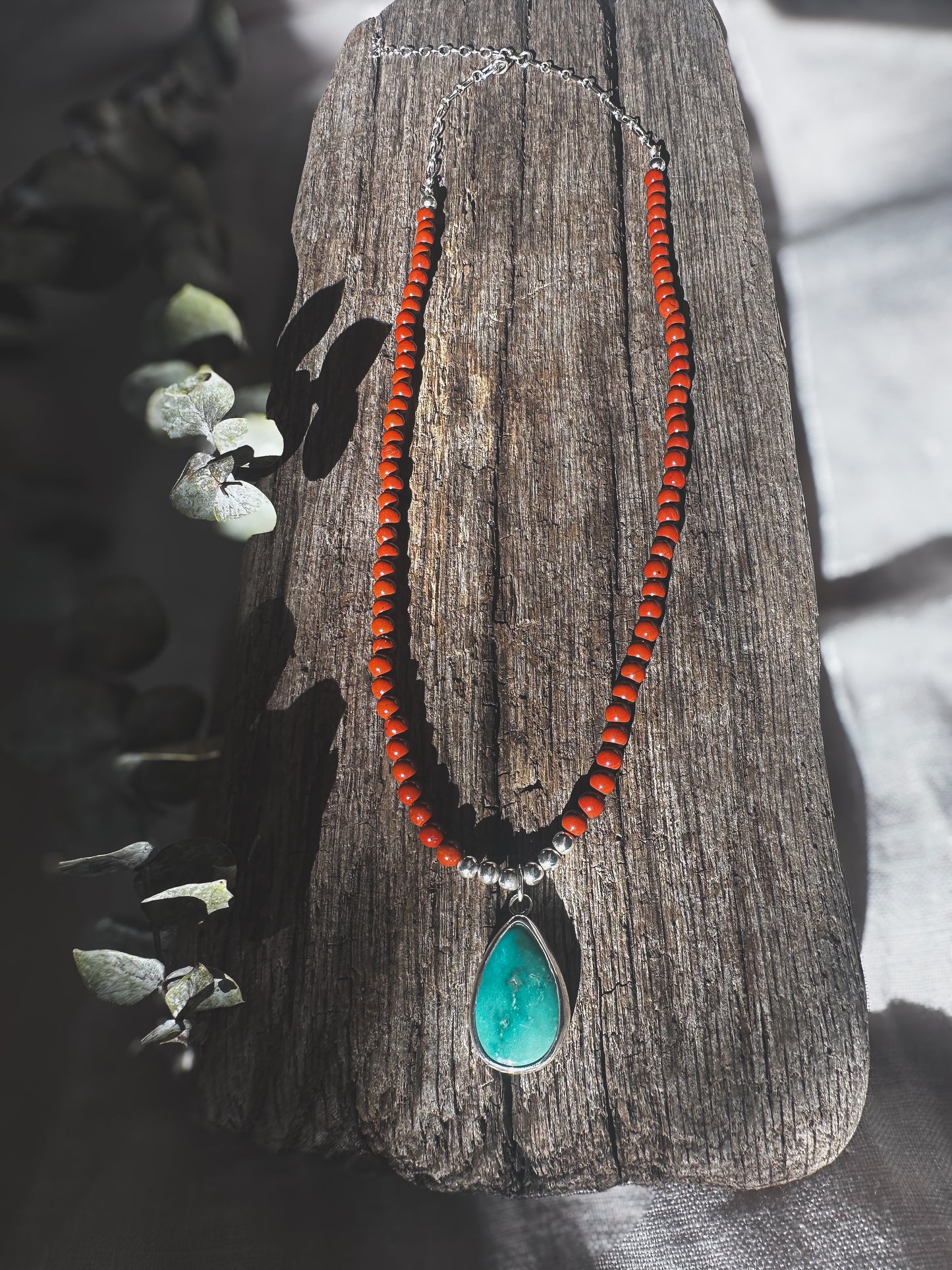 Red Jasper Cloud Pendant Necklace