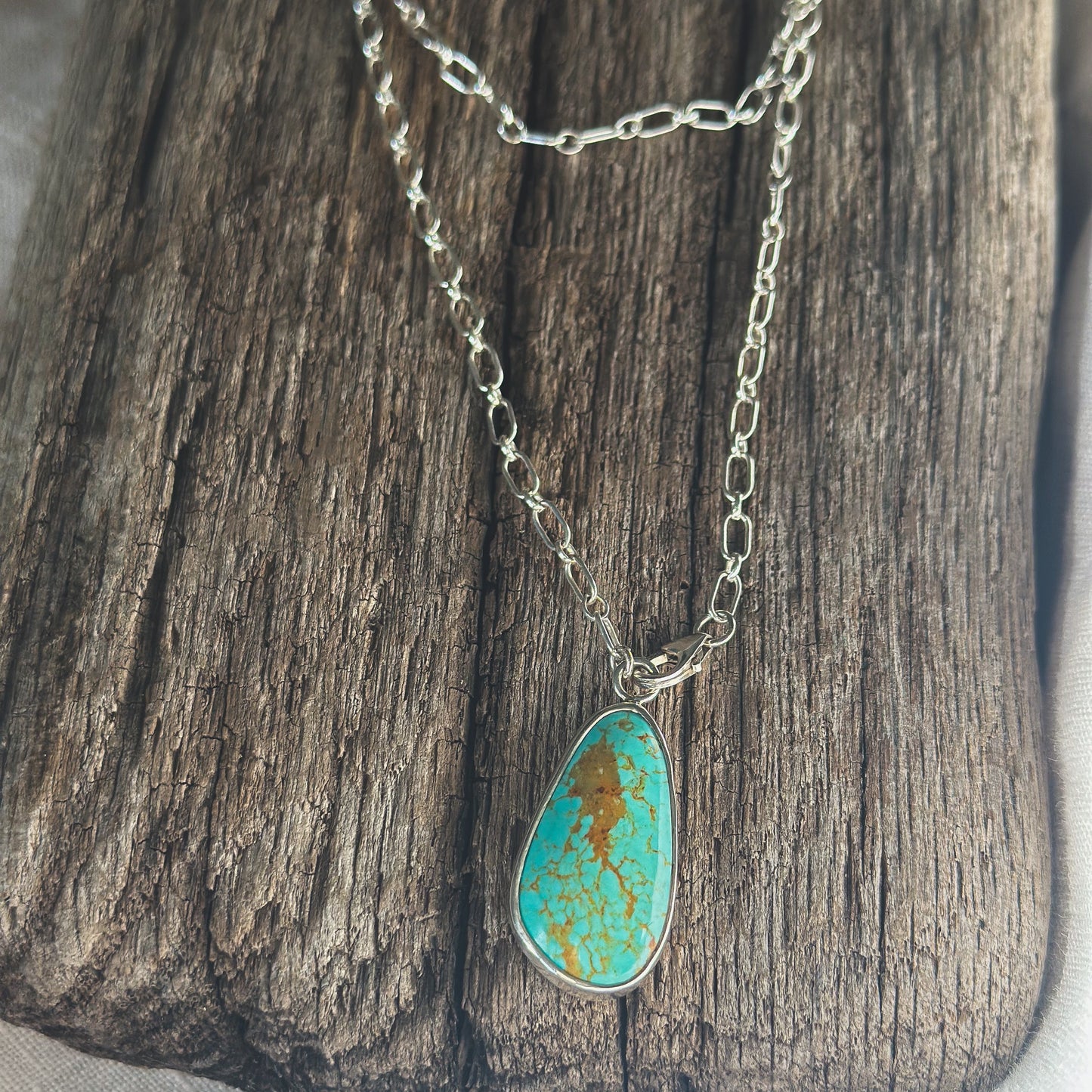 Kingman Turquoise Adjustable Necklace