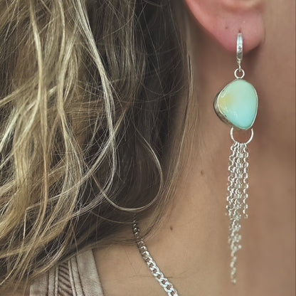 Lone Mountain Turquoise Mist Earrings No 2