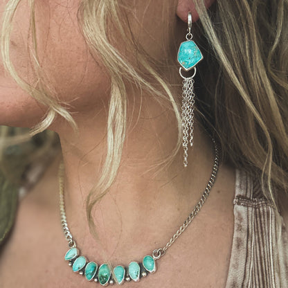 Lone Mountain Turquoise Mist Earrings No 3