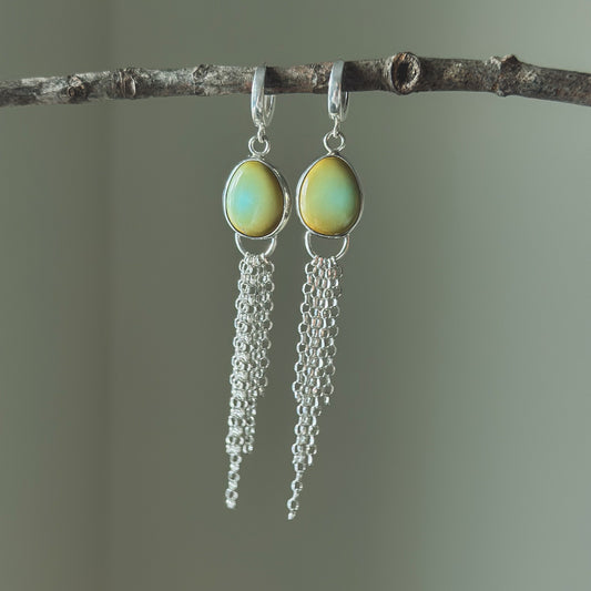 Lone Mountain Turquoise Mist Earrings No 1