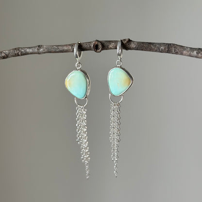 Lone Mountain Turquoise Mist Earrings No 2